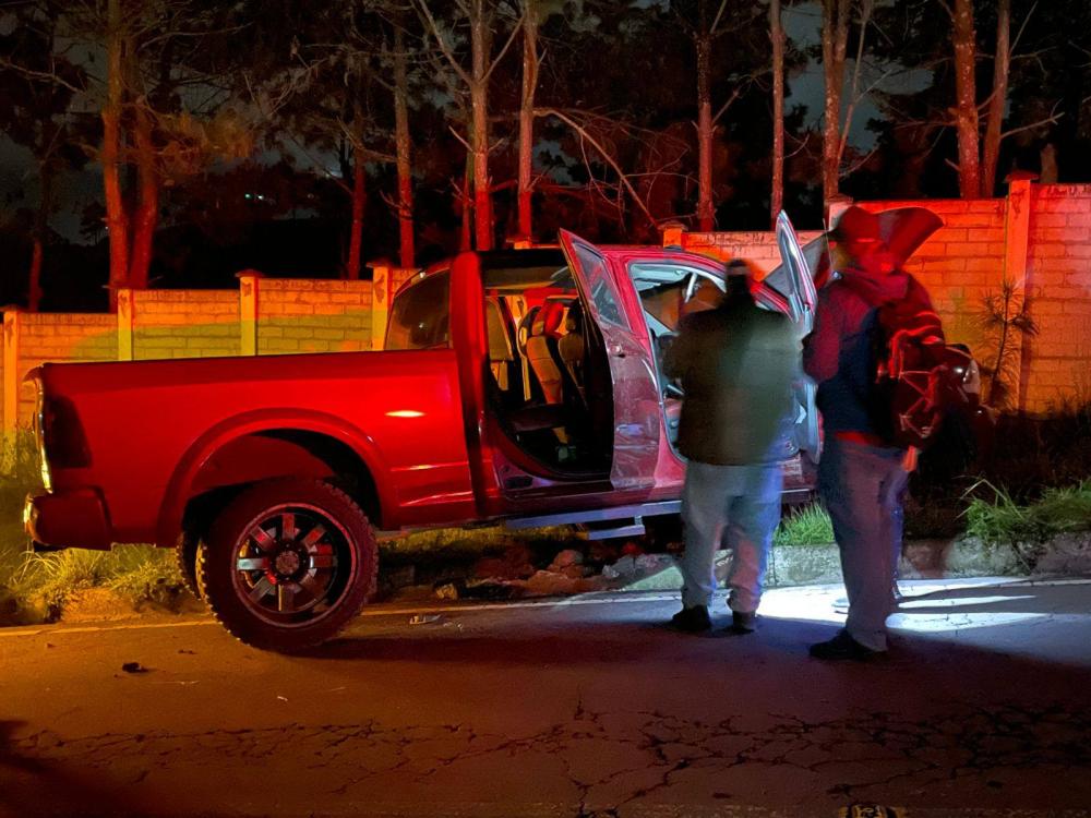 Recuperan picop robado en La Esperanza, Quetzaltenango