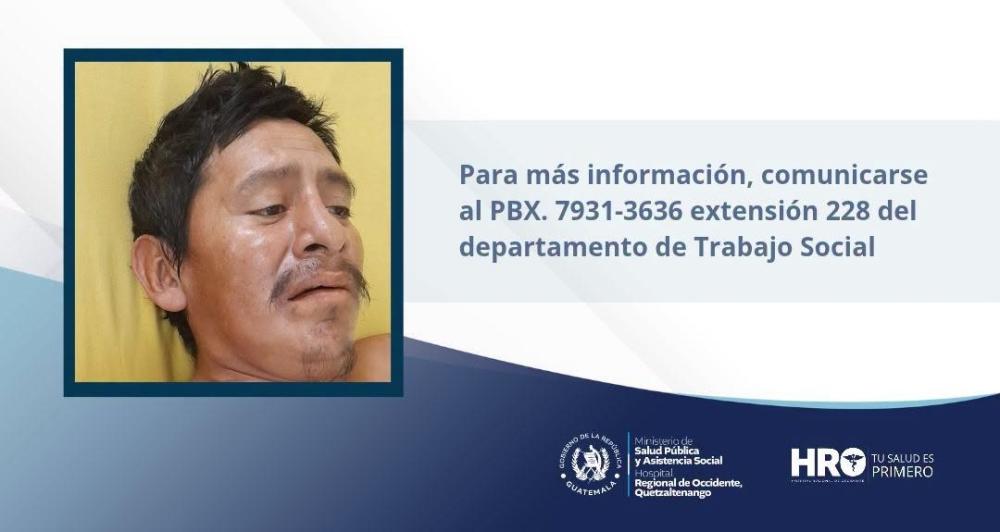 HRO solicita presencia urgente de familiares de paciente
