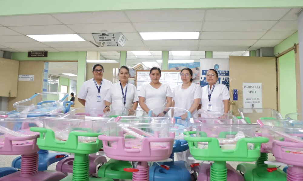 Hospital de Totonicapán incorpora 15 cunas para atención neonatal