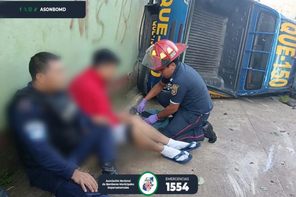 Patrulla vuelca en Colomba Costa Cuca y deja heridos