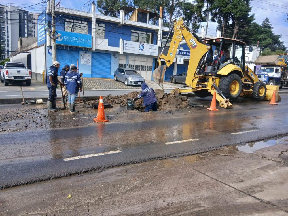 Trabajos de EMAX generan bloqueo parcial en sector de zona 8