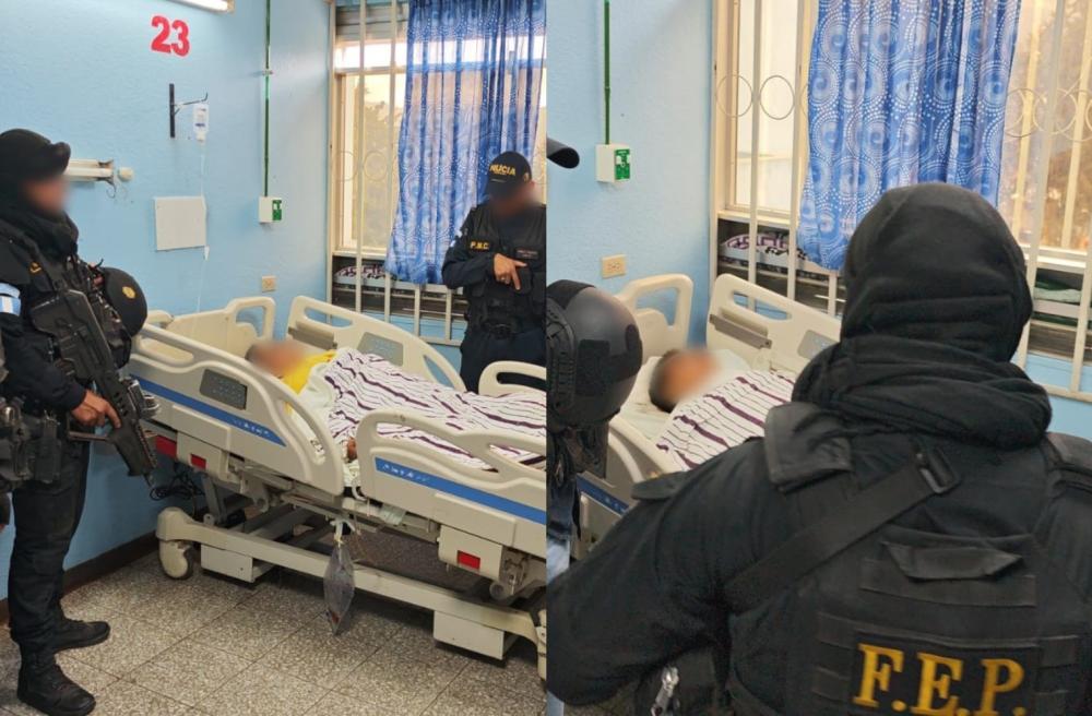 Pandillero recapturado y tres agentes de la PNC son trasladados al HRO