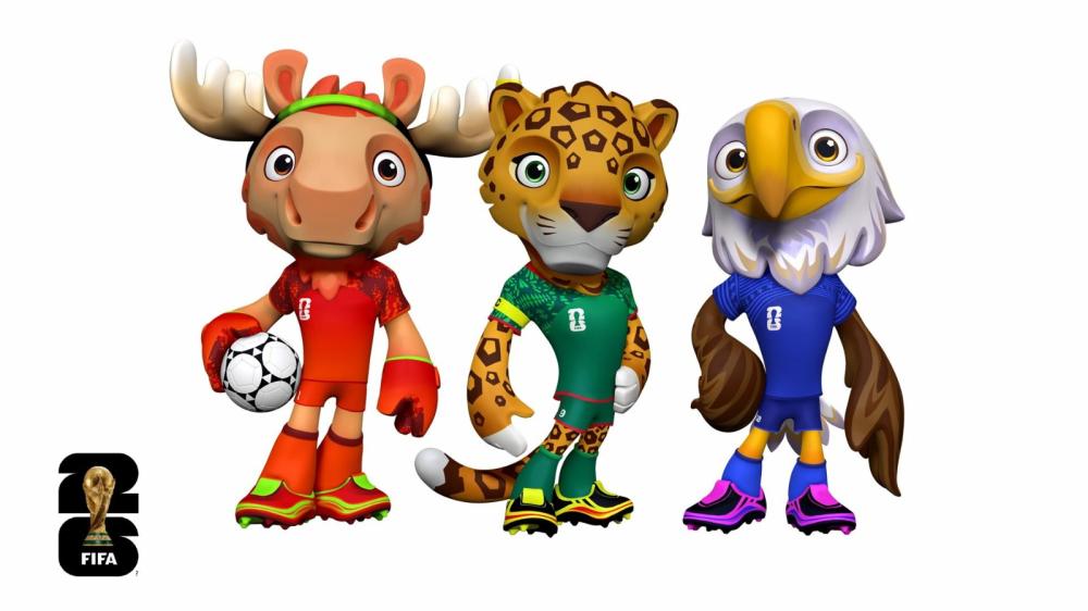 FIFA revela a Maple, Zayu y Clutch, las mascotas del Mundial 2026